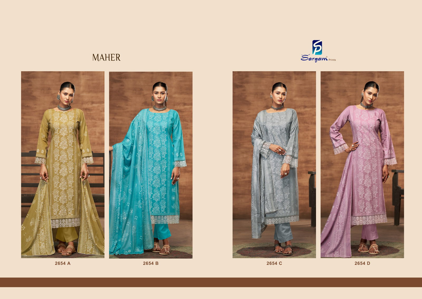 Maher by Sargam Pure Camrik Khadi Prints Designer Salwar Suit Online Wholesale